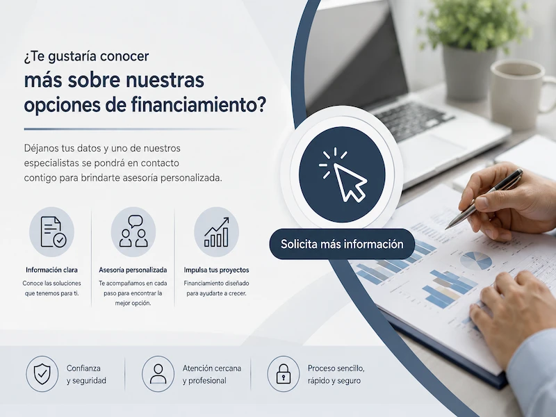 Opciones de financiamiento FOMTLAX